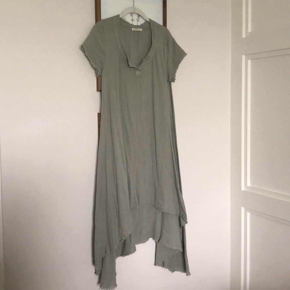 Fresh laundry muted green dress medium